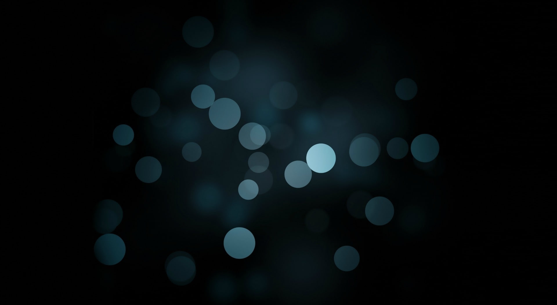 Black and Blue Aero Bokeh abstract circles desktop background 2k