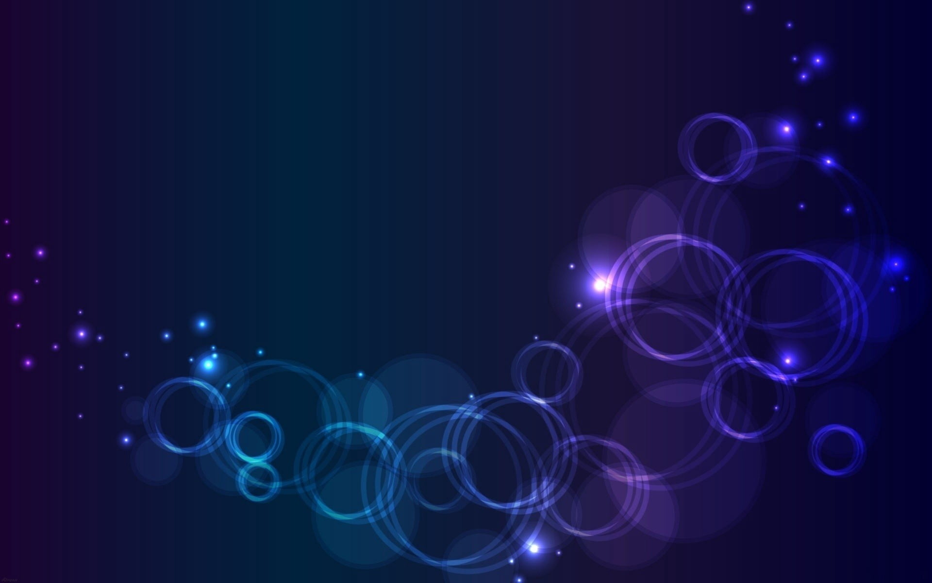 blue and purple bokeh effect circles dark background line 2k