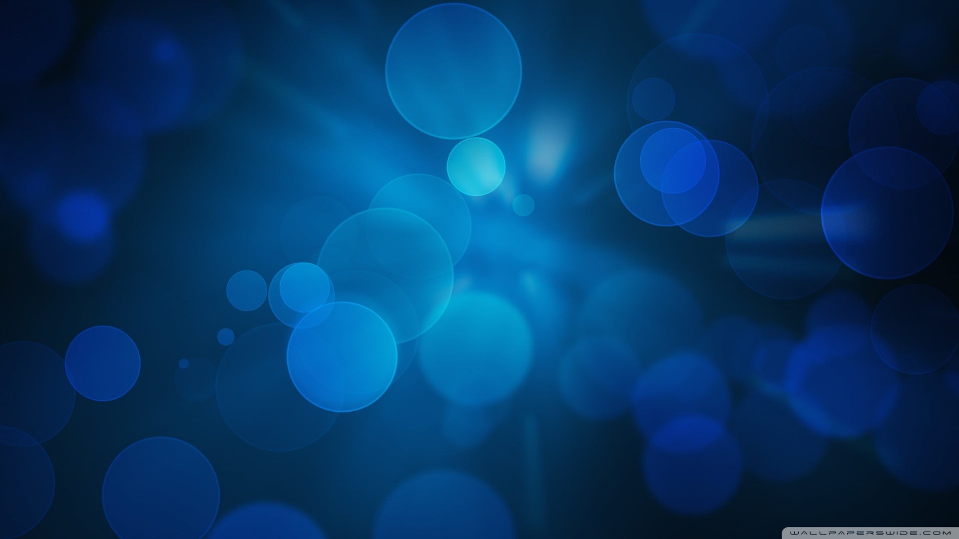 blue bokeh abstract illuminated defocused night celebration 2k
