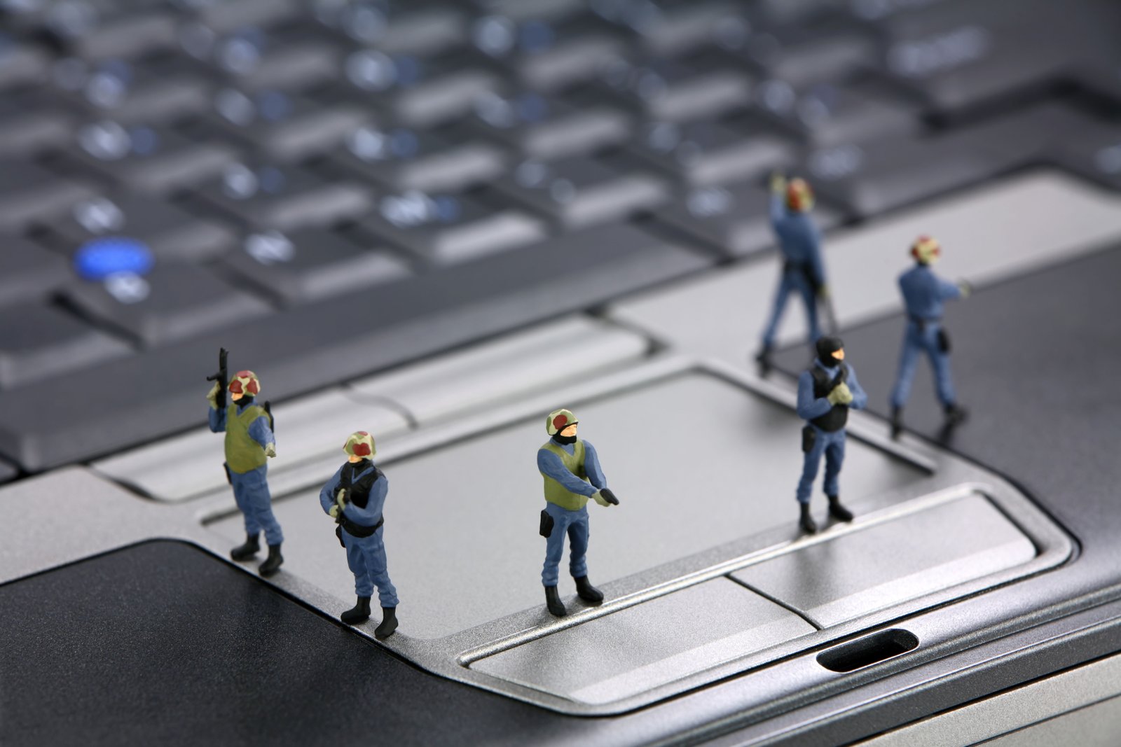 blur device laptop Winchester figures police special forces 2k 4k 5k