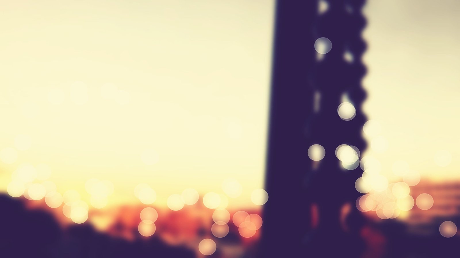 bokeh lights city tower illuminated defocused no people 2k