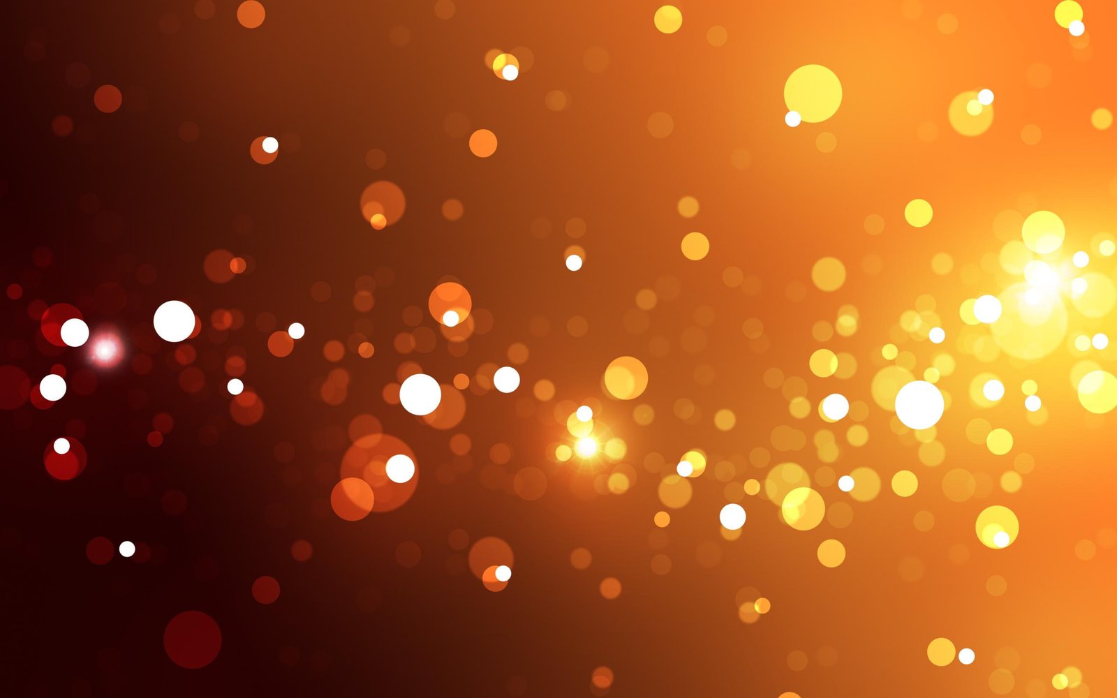 Bokeh Orange Light HD 2k