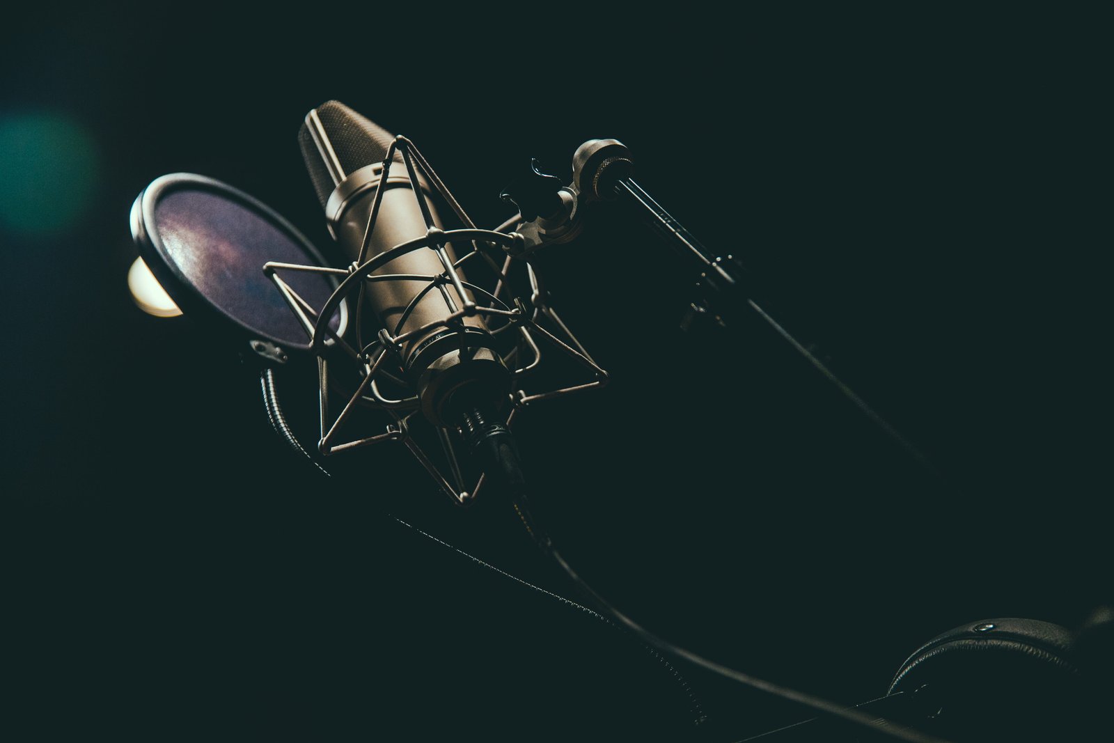 bokeh photography of condenser microphone shallow focus black 2k 4k 5k