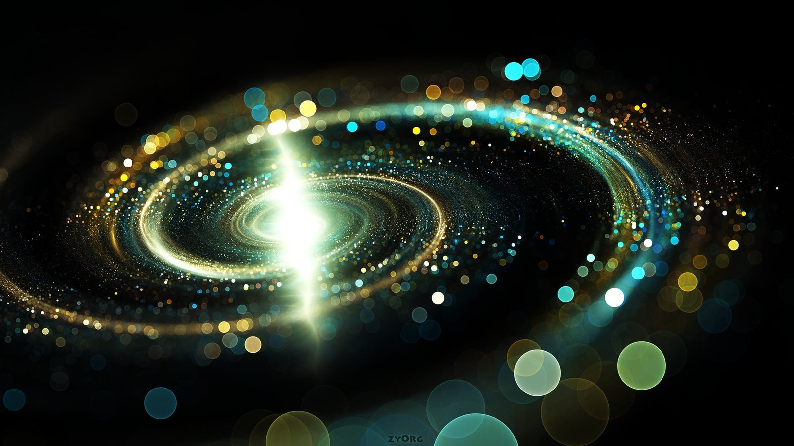 bokeh photography galaxy digital wallpaper spiral abstract 2k