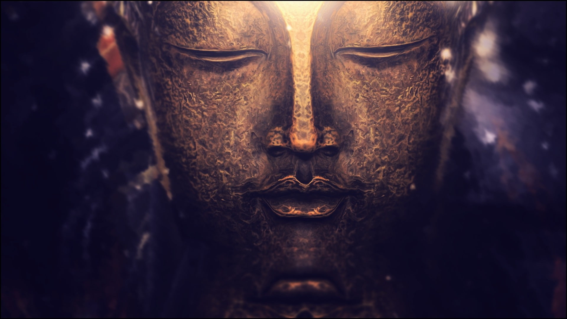 depth of field photography meditation bokeh Buddha lights 2k