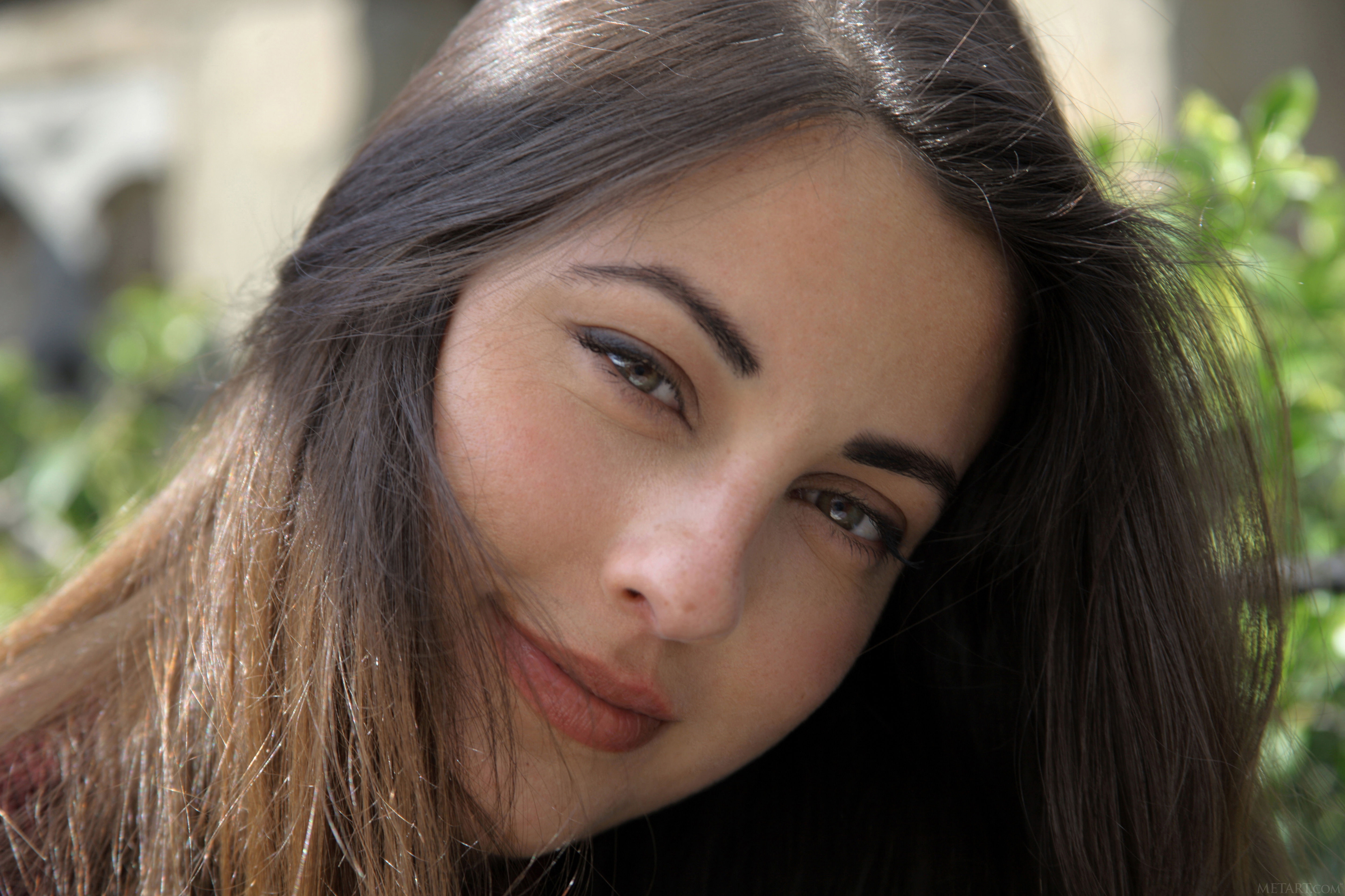 Lorena Garcia brunette women model face MetArt Magazine 2k 4k 5k