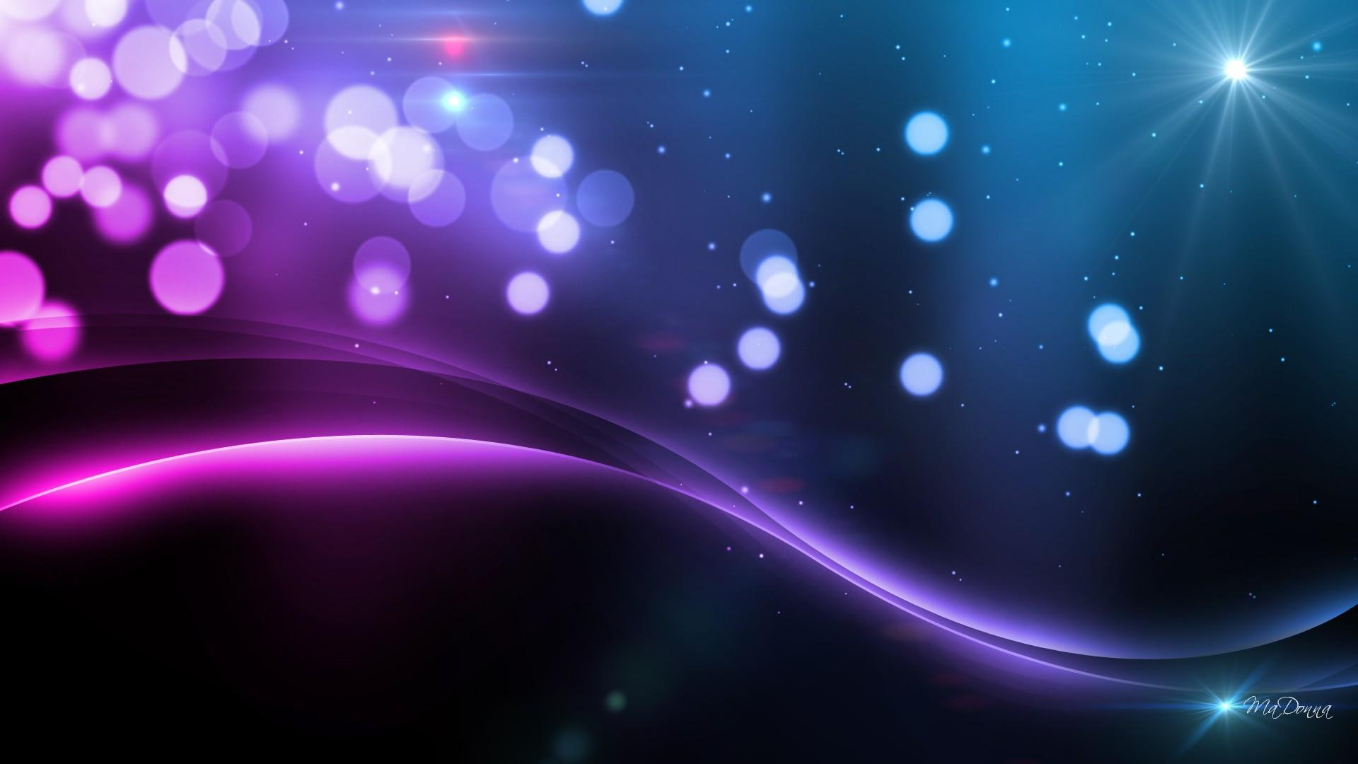 Mysterious Bright Lights sparkle wave abstract shine purple 2k