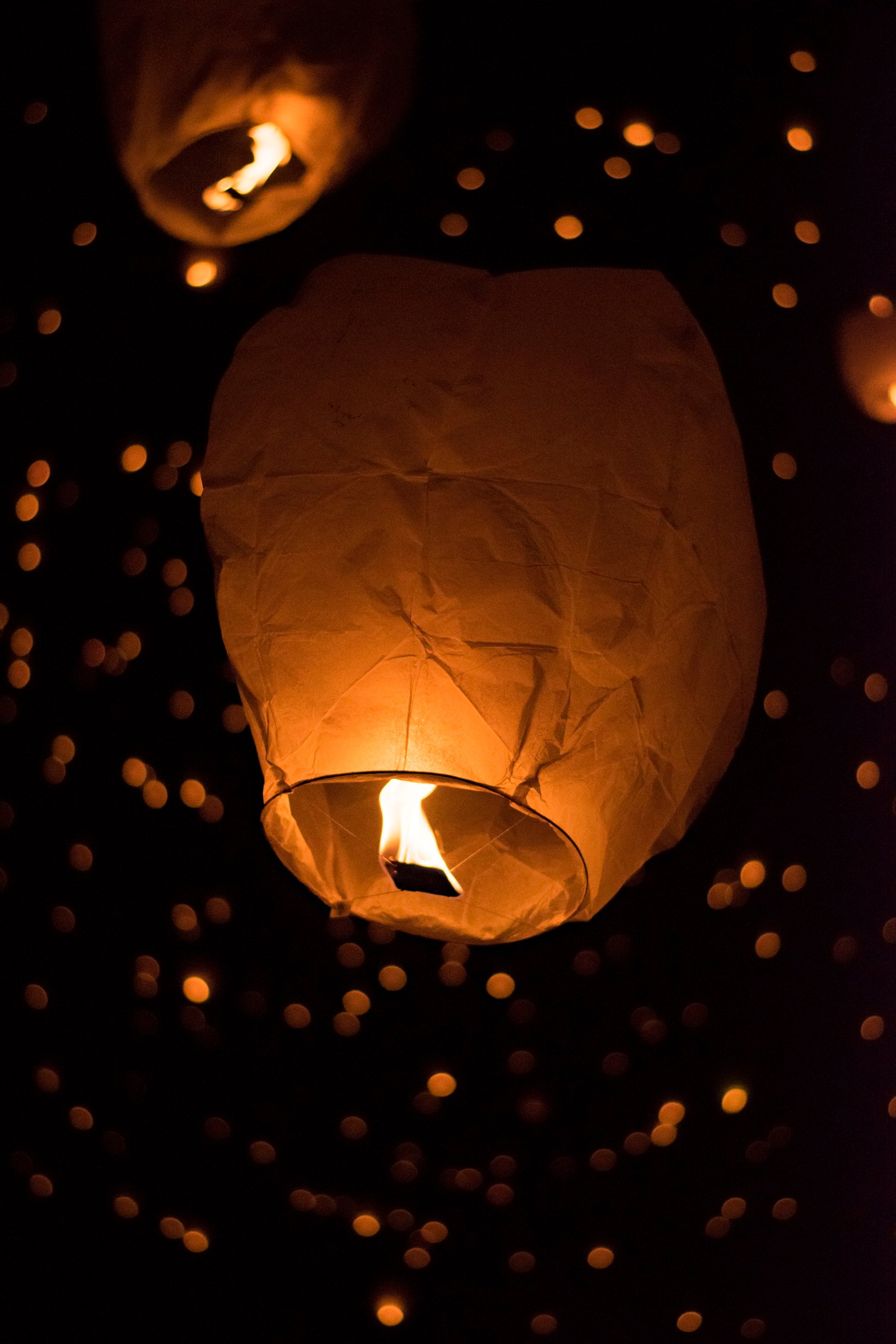sky lantern lamp lampshade festival fire adventure 2k 4k
