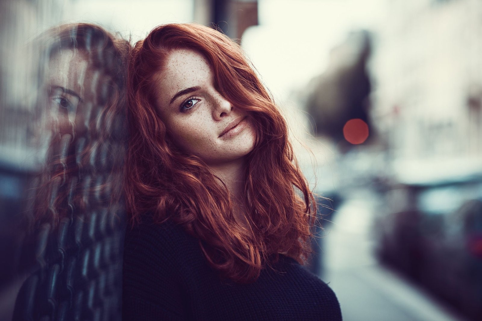 women s black shirt woman in top and blonde hair redhead 2k