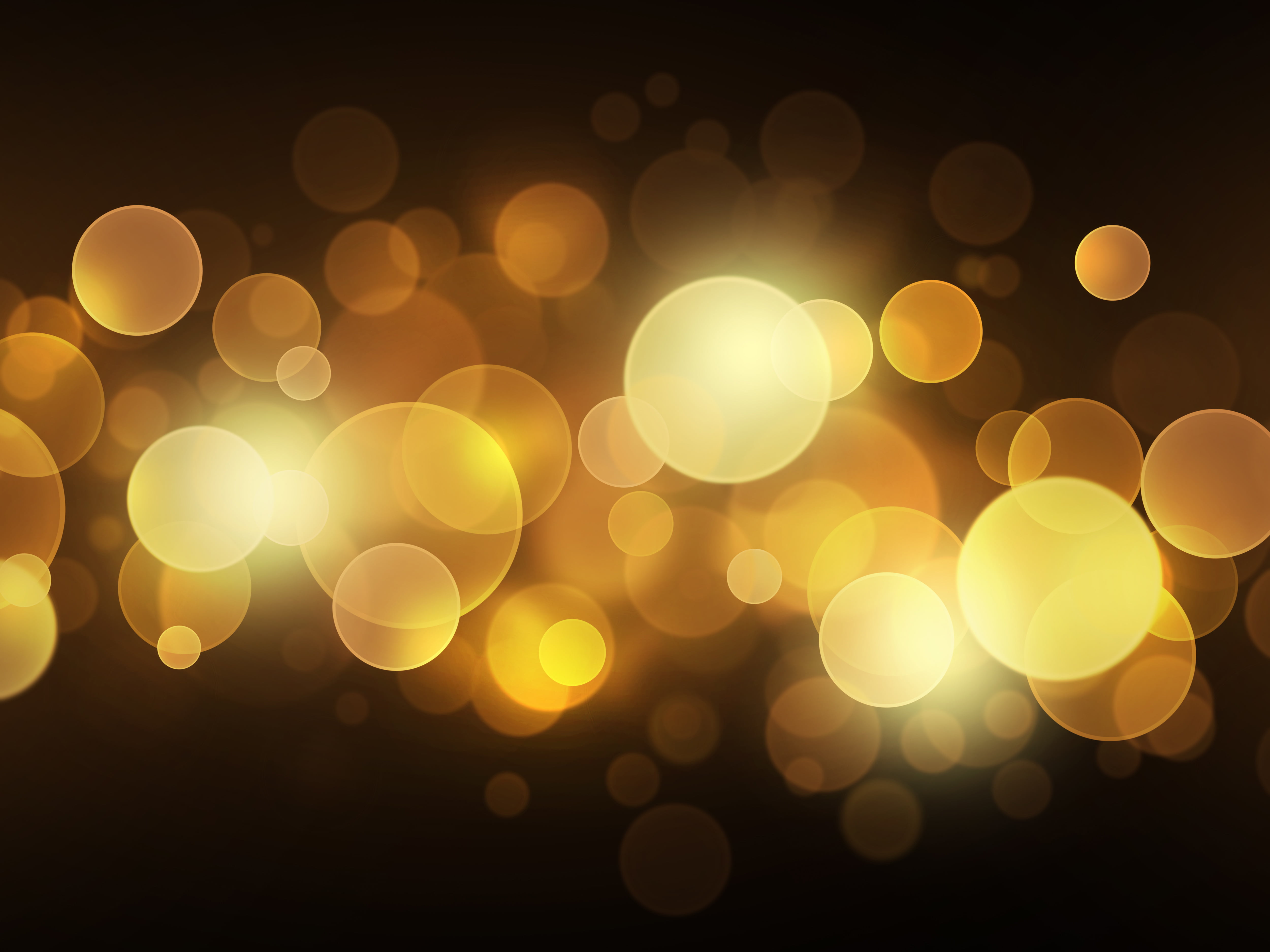 yellow bokeh lights circles defocused backgrounds abstract 2k 4k 5k
