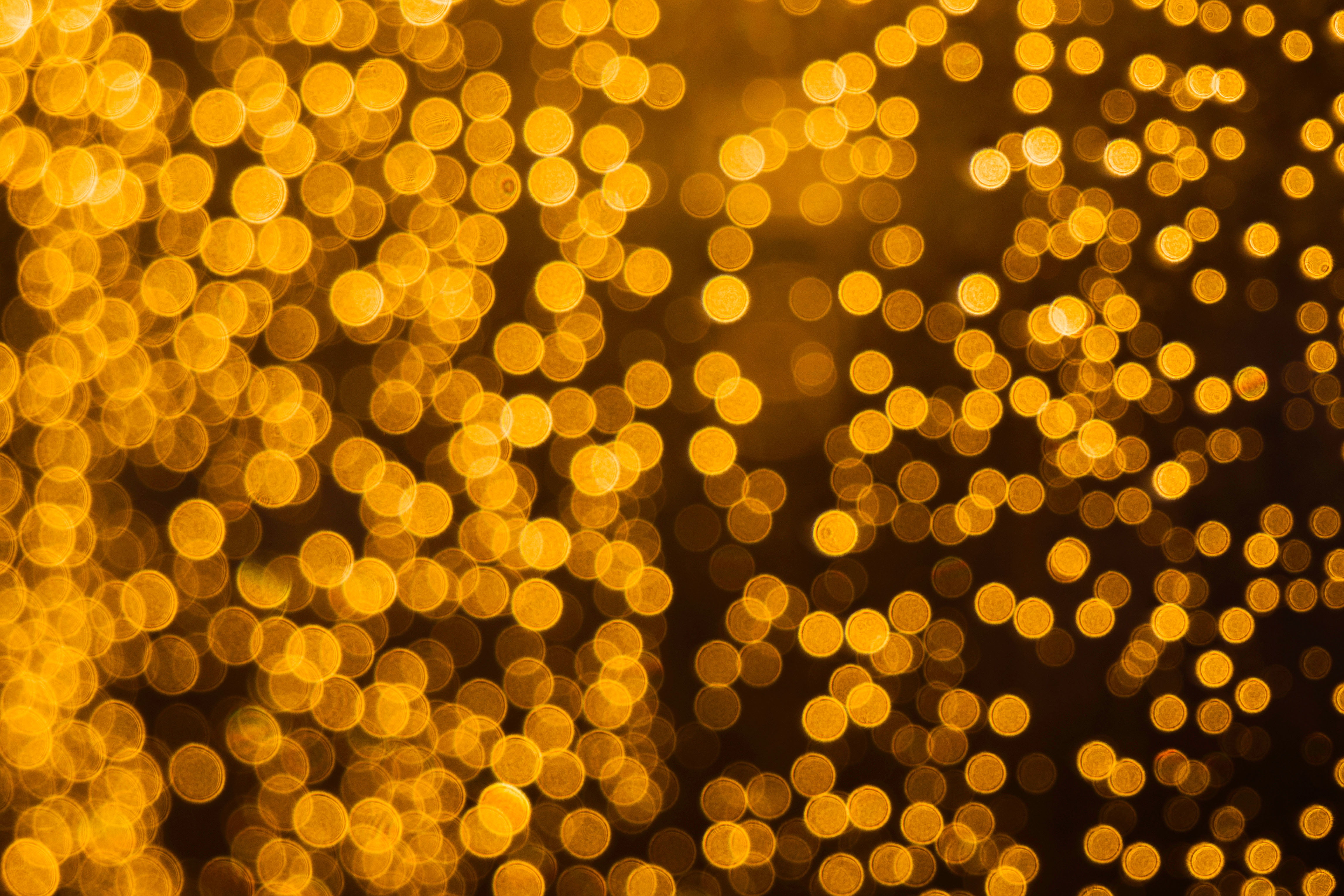 yellow bokeh photography light night backgrounds abstract 2k 4k 5k