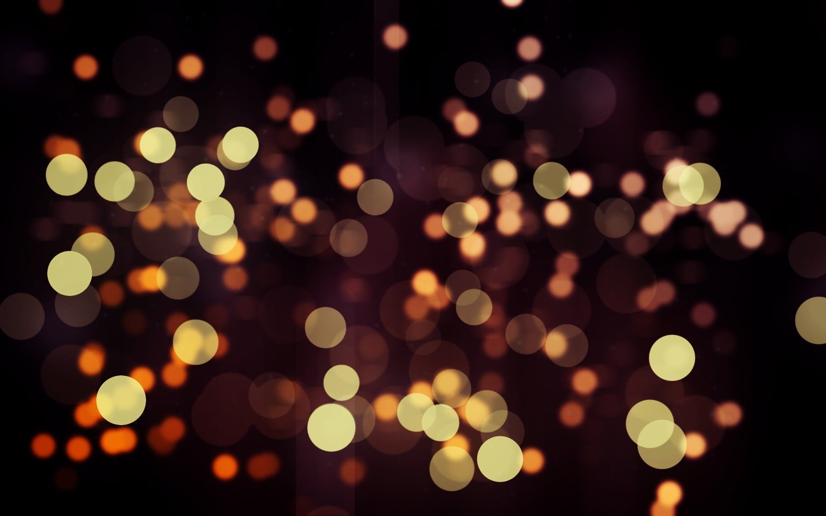 yellow lights abstract circle bokeh digital art defocused 2k