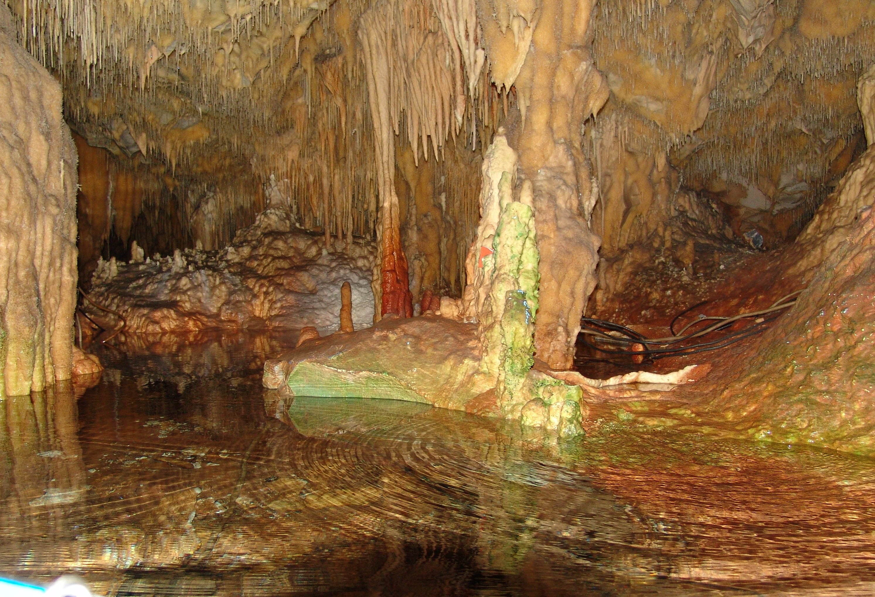 cave interior hellas dirou grotto mystical stalactite 2k