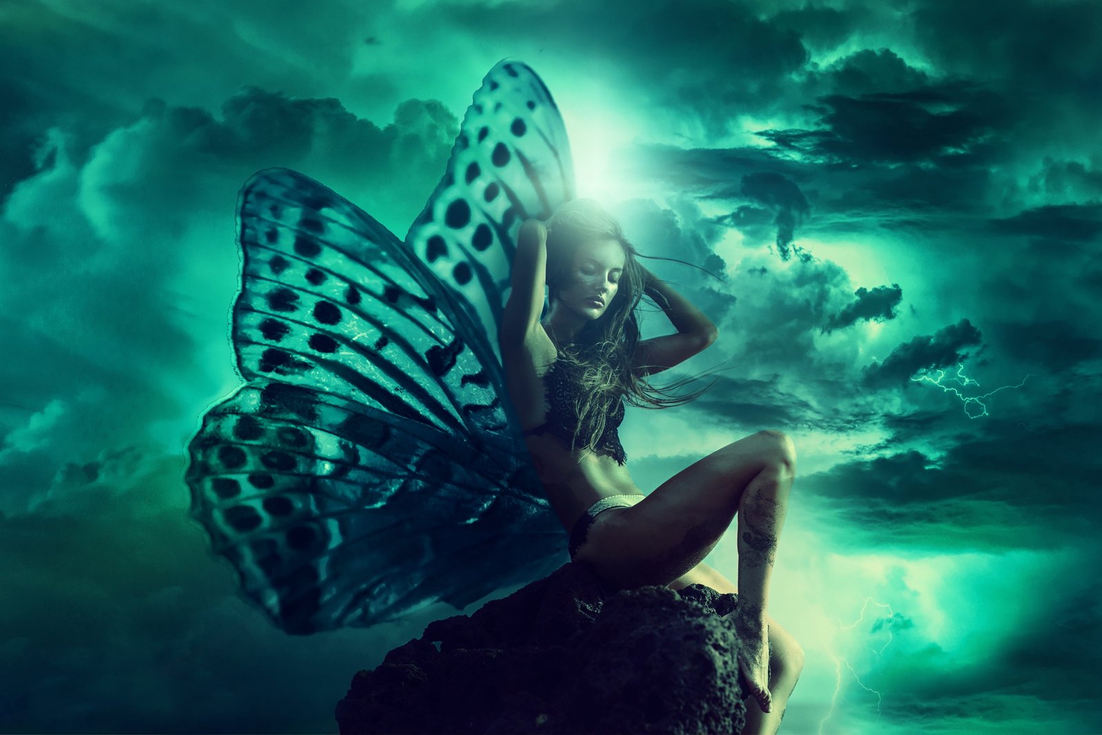 fairy fantasy magic woman dream mystical sea one person 2k 4k 5k
