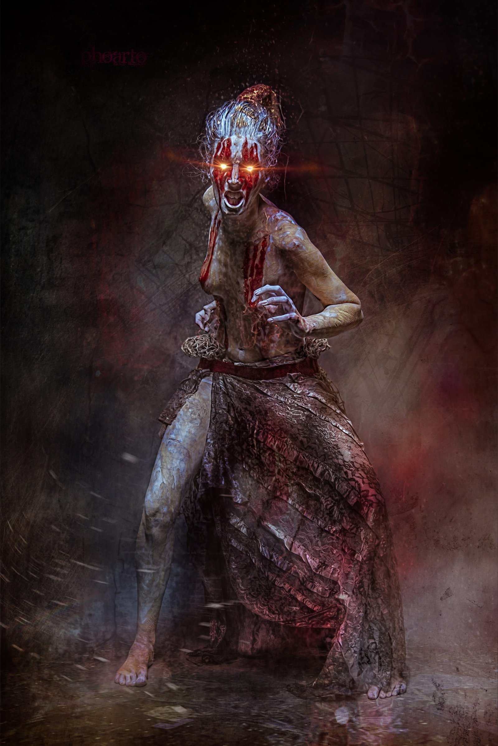 female animated graphic wallker surreal horror weird creepy 2k