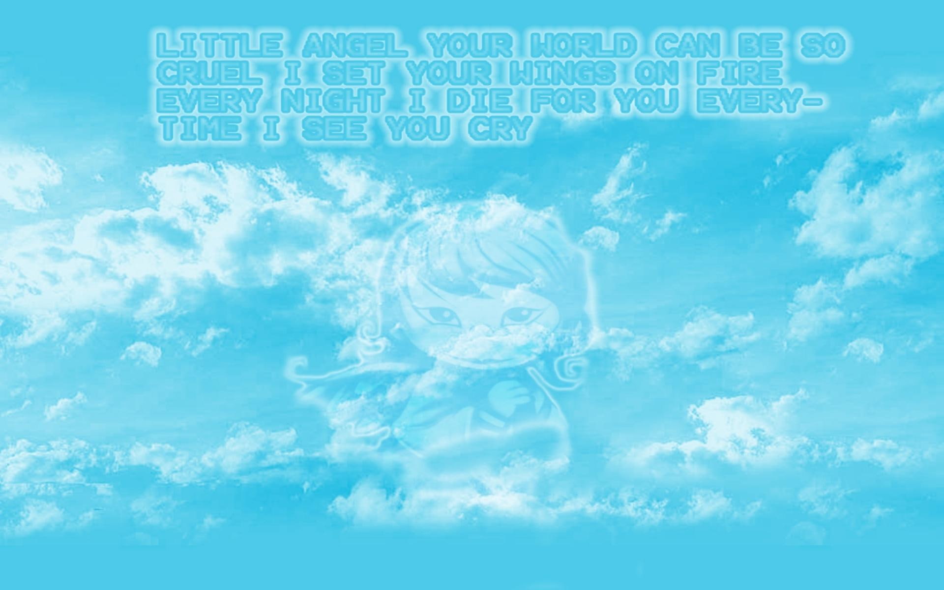 Little Angel nice blue mystic cute and abstract 2k