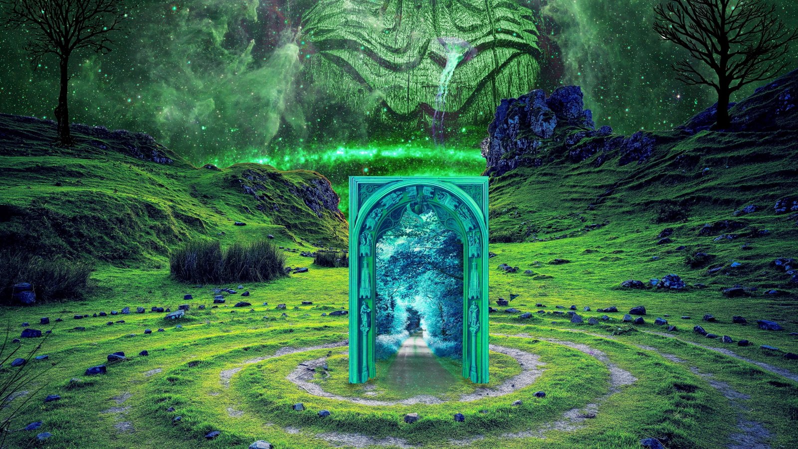 mysterious photoshop scotland isle of skye otherworldly 2k 4k