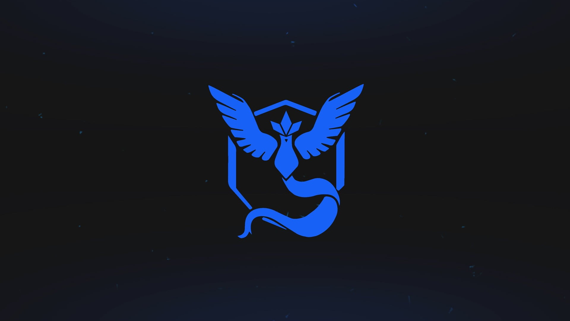 Mystic logo Pokemon Go Team blue no people night 36 2k