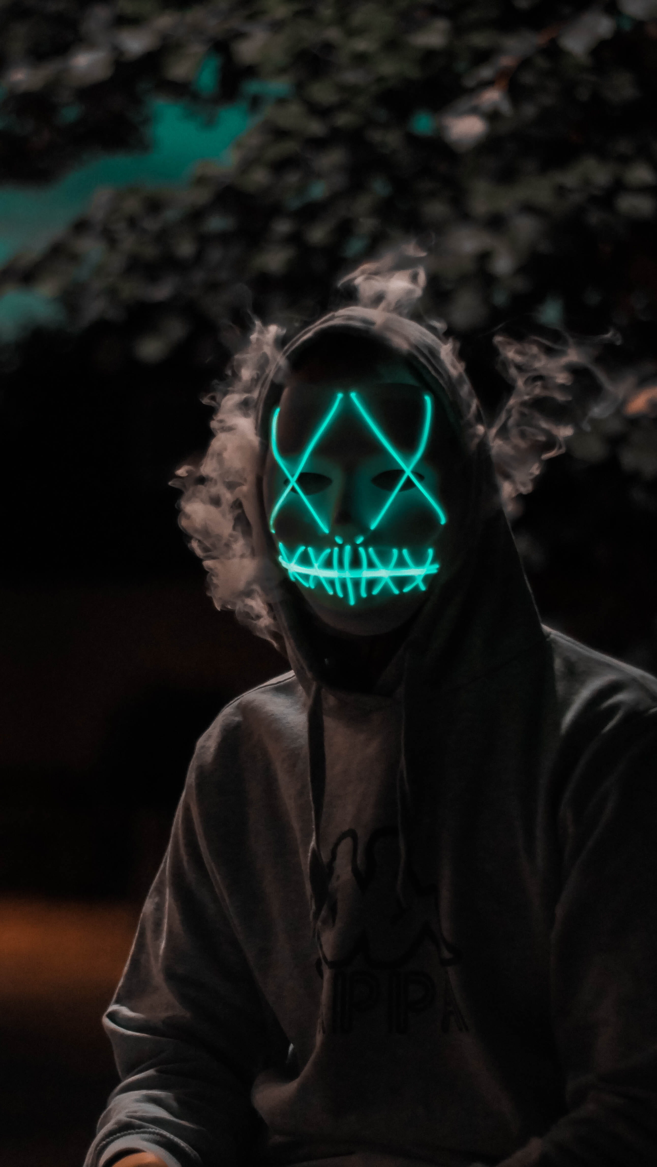 purge light mask halloween dark head face human portrait 2k