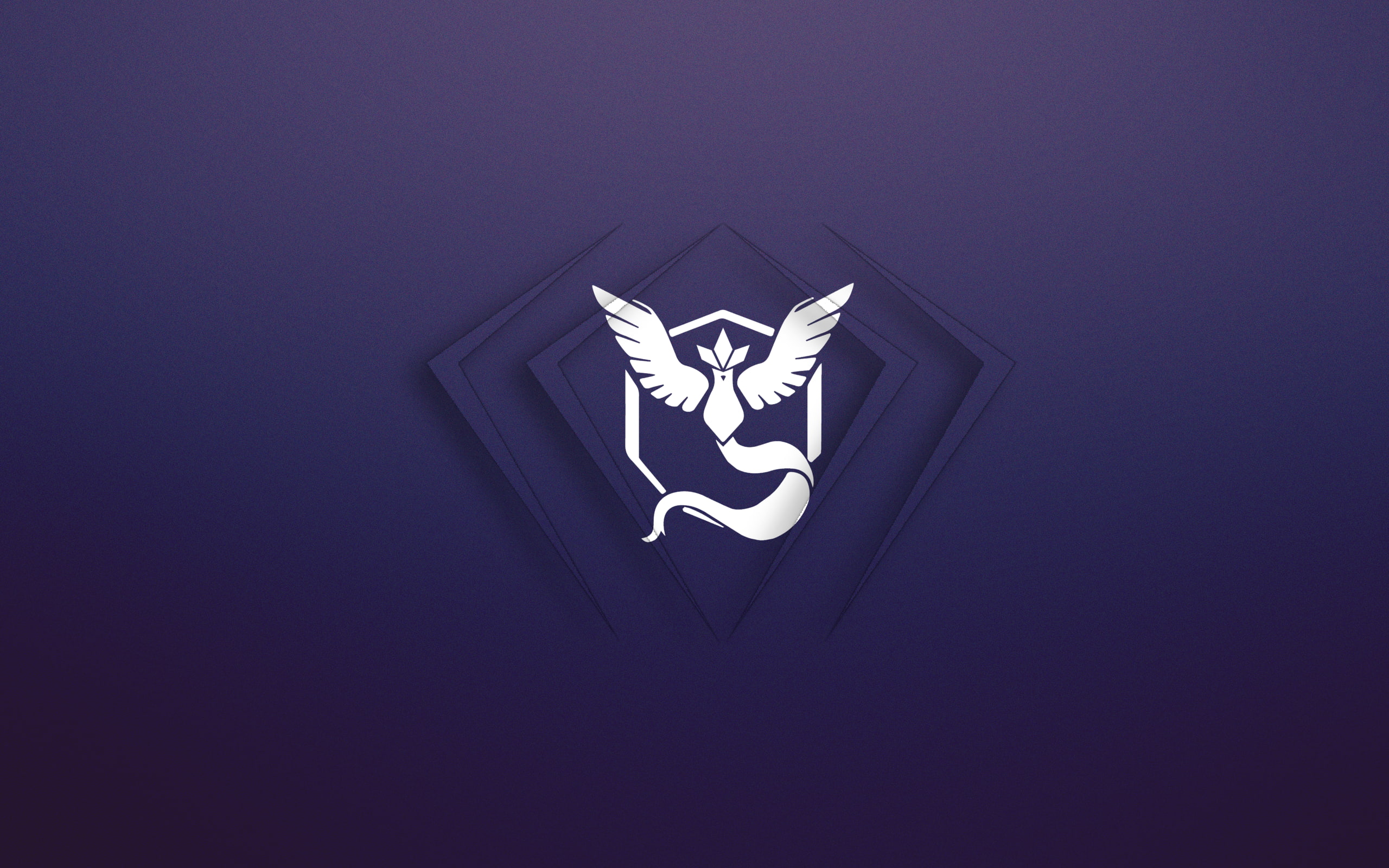 purple minimalism Team Mystic Pokemon Go 2k