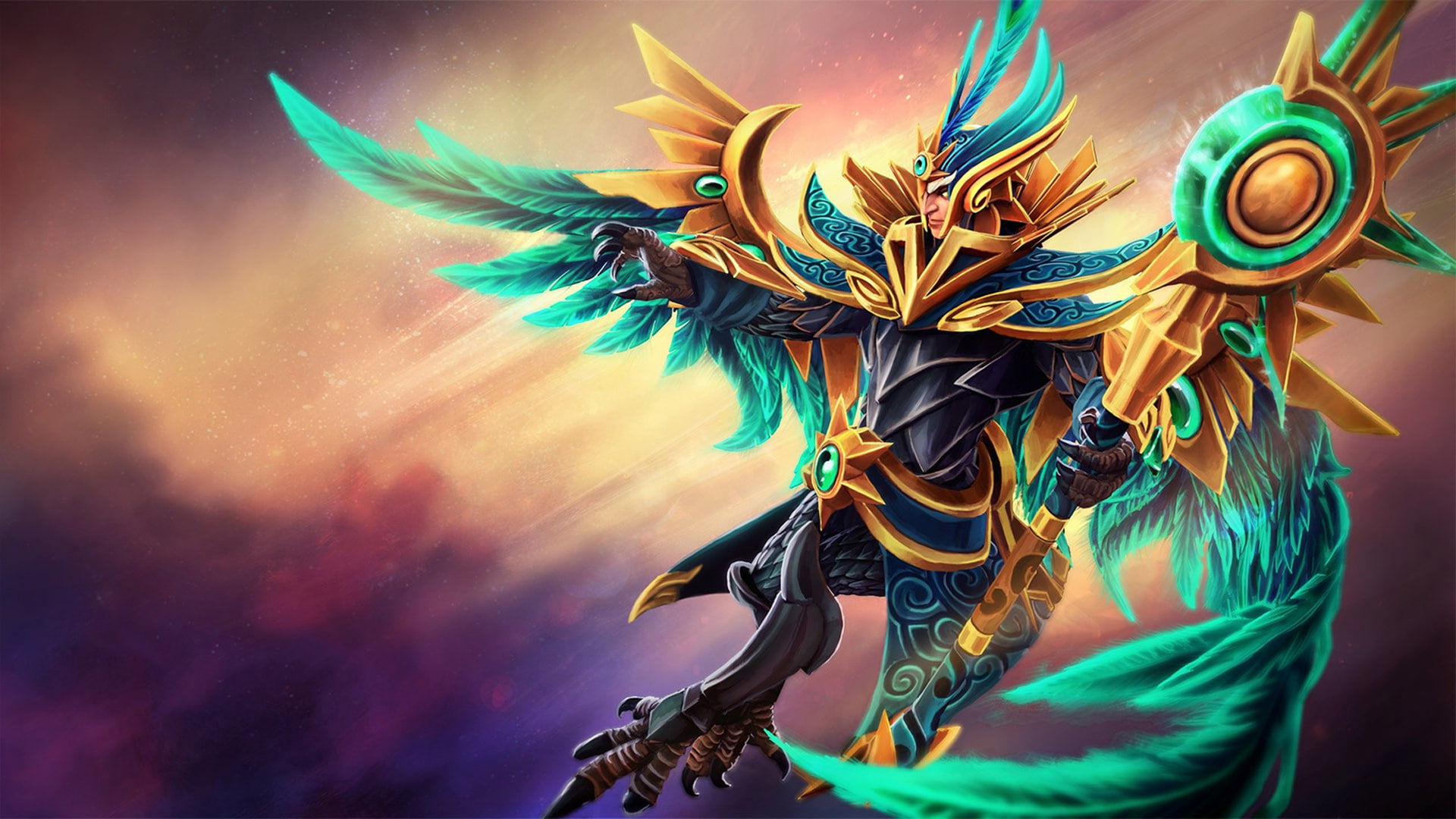 Skywrath Mage Dota 2 Hero Abilities Mystic Flare Concussive Shot Ancient Seal Arcane Bolt Art Hd Desktop Wallpapers 2k
