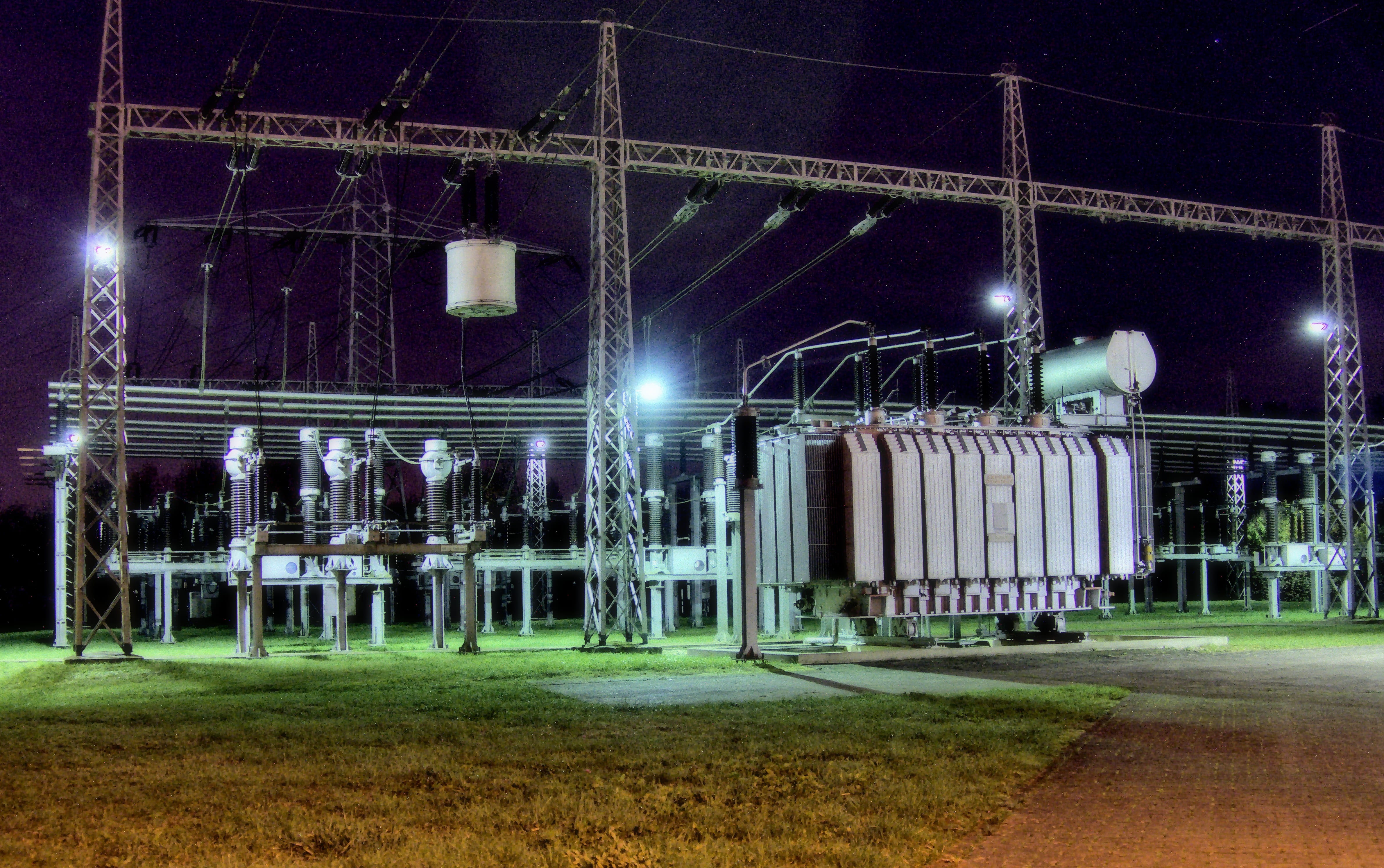 Substation Hdr Creepy Night surreal gloomy mystical weird 2k 4k 5k