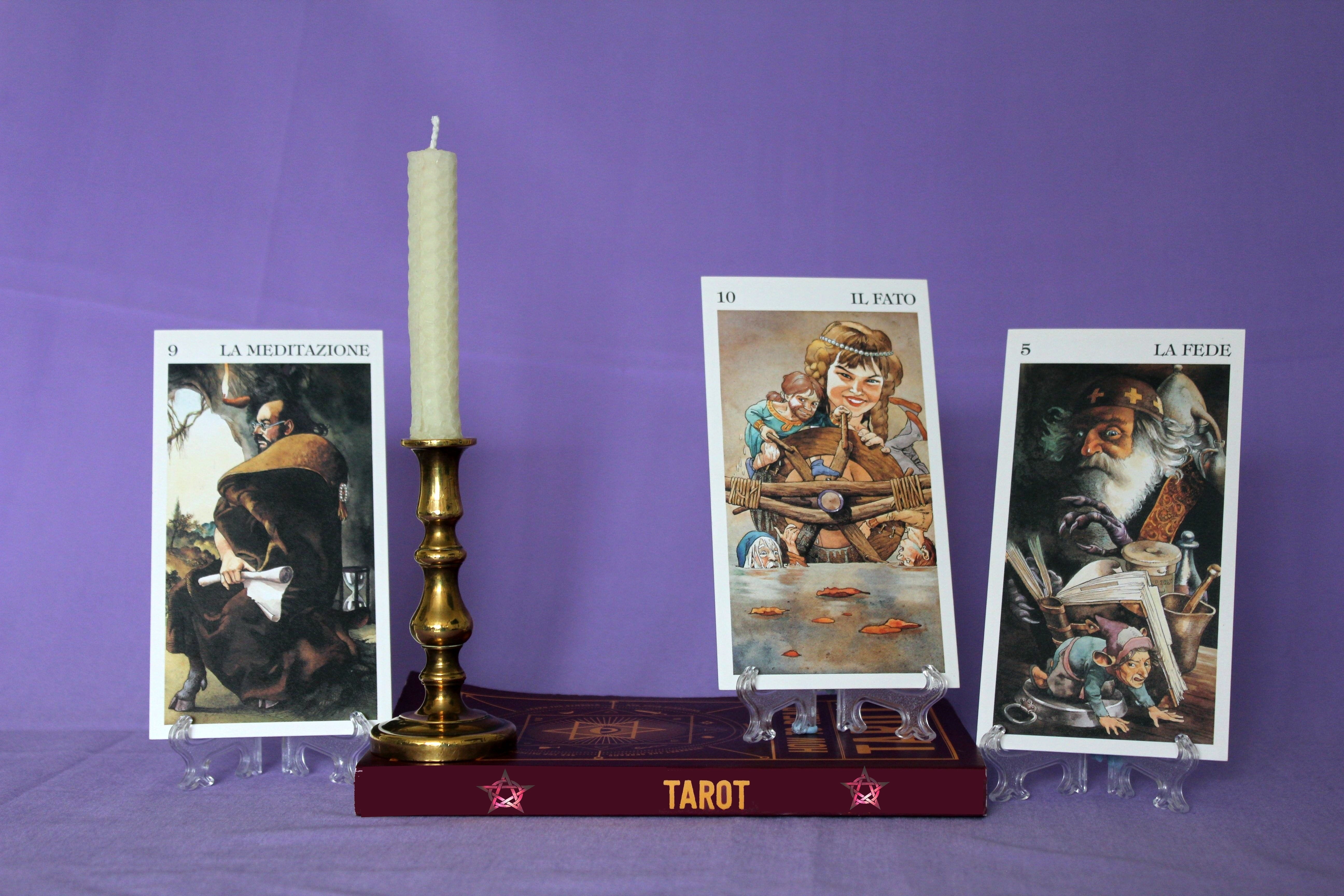 tarot cards meditation fate faith candlestick book psychic 2k 4k 5k