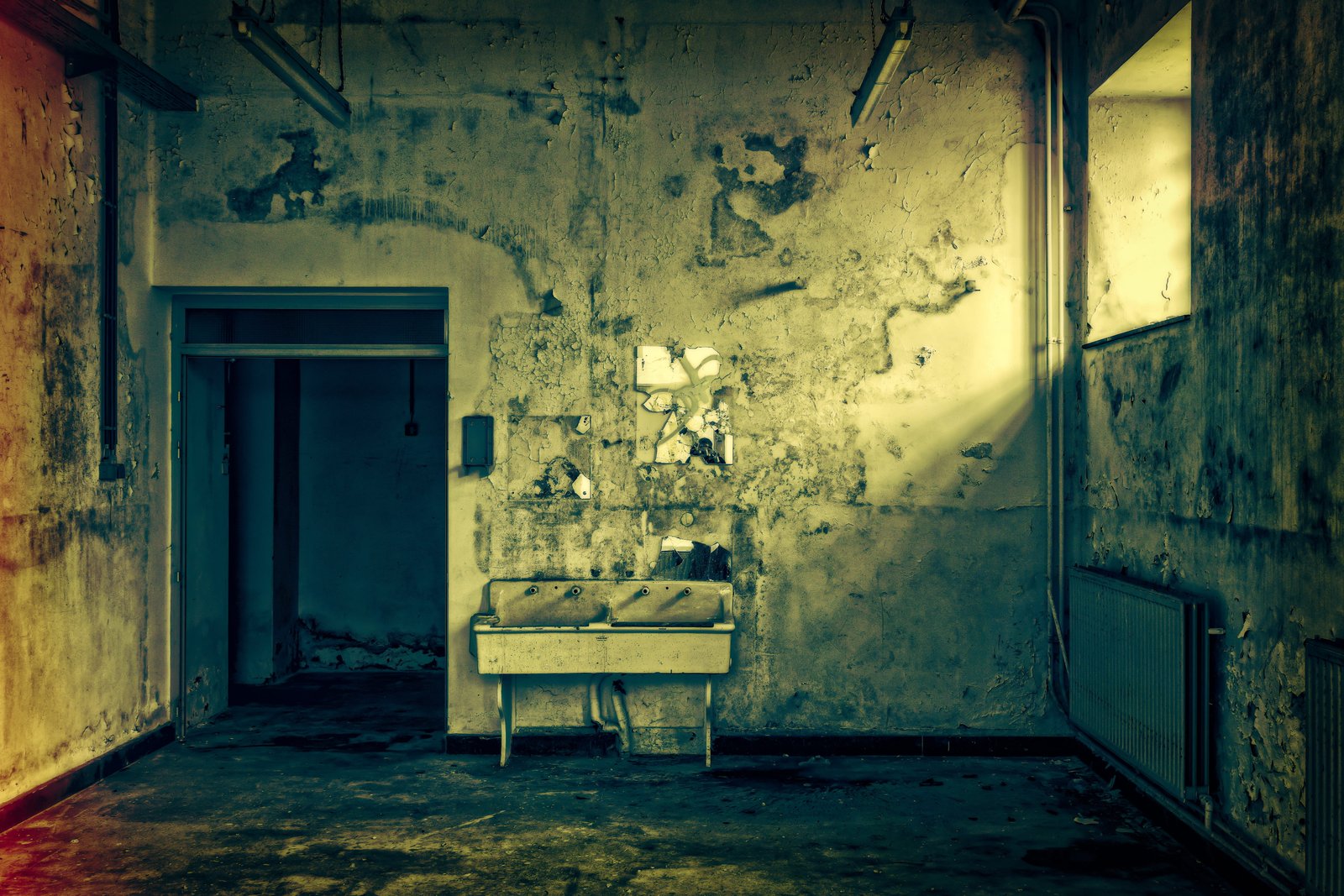 white wooden table near gray wall horror spooky mystical weird 2k 4k 5k