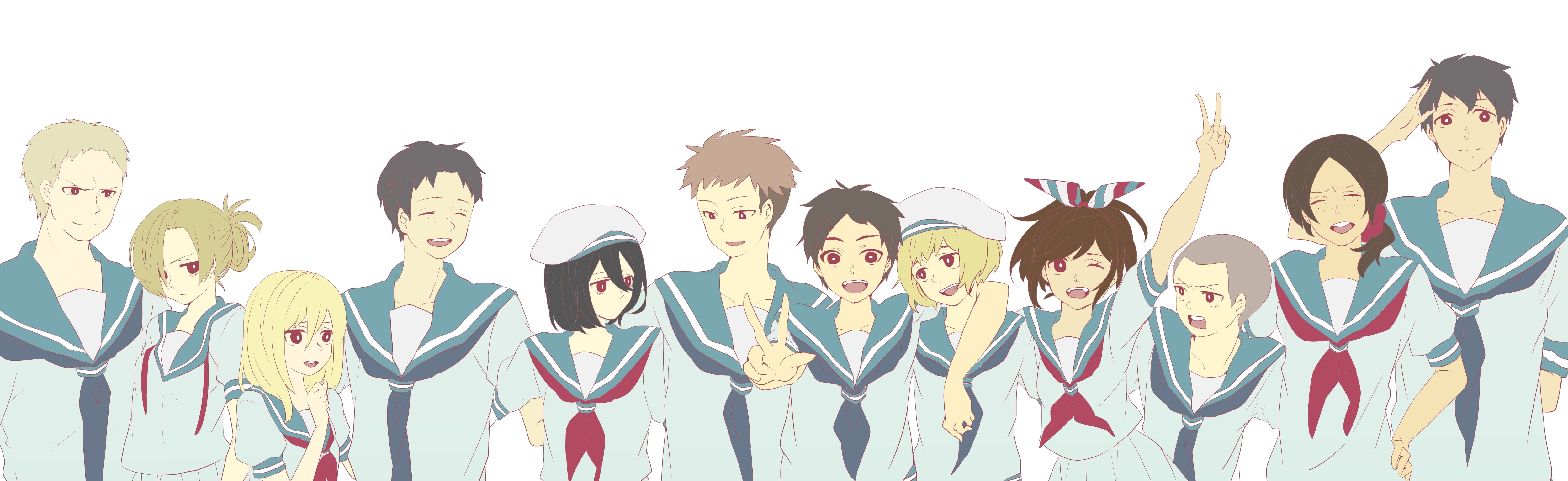 th dual kyojin multi shingeki squad trainees widescreen dualmonitor dualscreen 2k 4k 5k