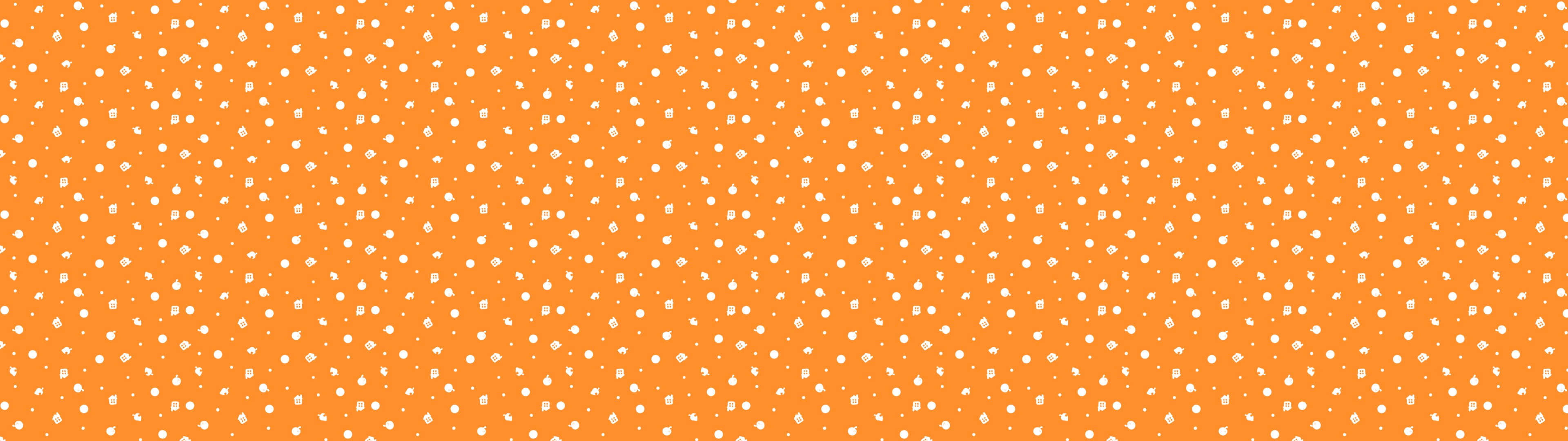 animal crossing new leaf pattern logo minimalism texture orange background dual monitors widescreen dualmonitor dualscreen 2k 4k