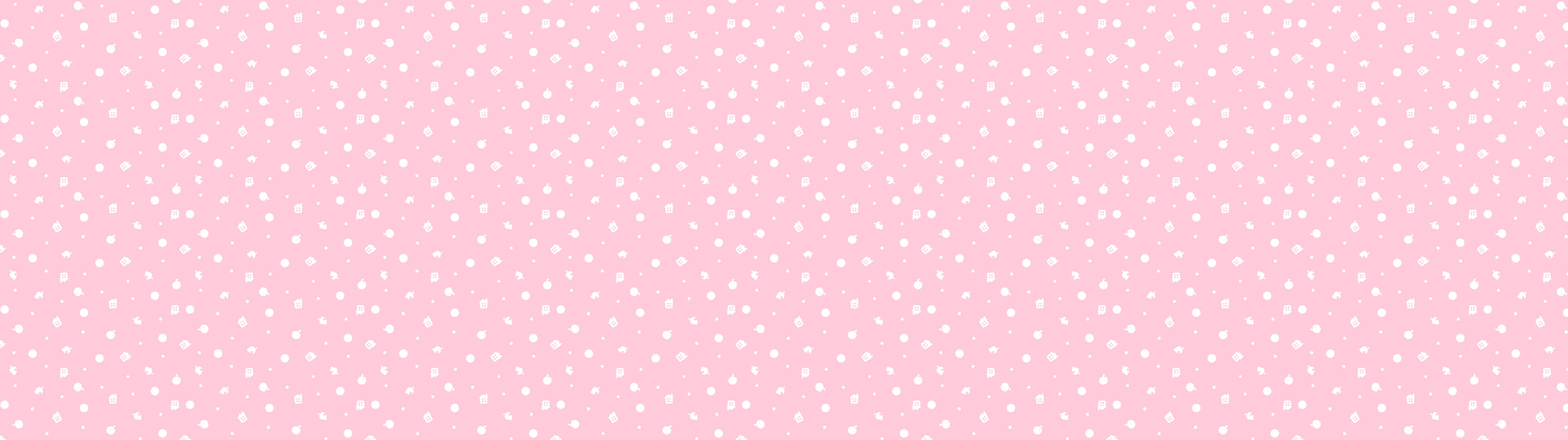 Animal Crossing New Leaf Dual Monitors Light pink widescreen dualmonitor dualscreen 2k 4k