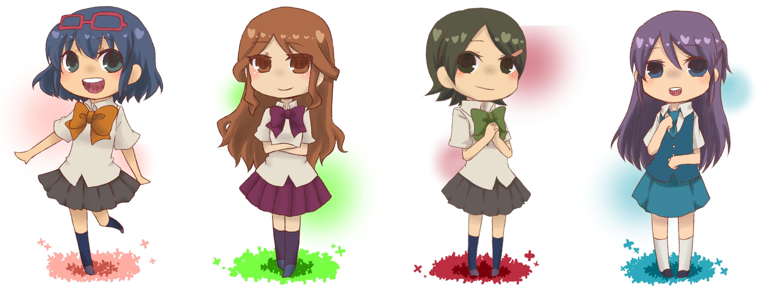 dual eleven inazuma multi celebration halloween people widescreen dualmonitor dualscreen 2k