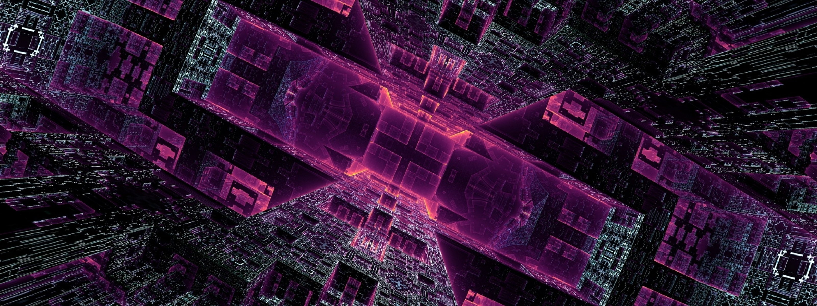 dual monitor multi screen Widescreen purple full frame widescreen dualmonitor dualscreen 2k