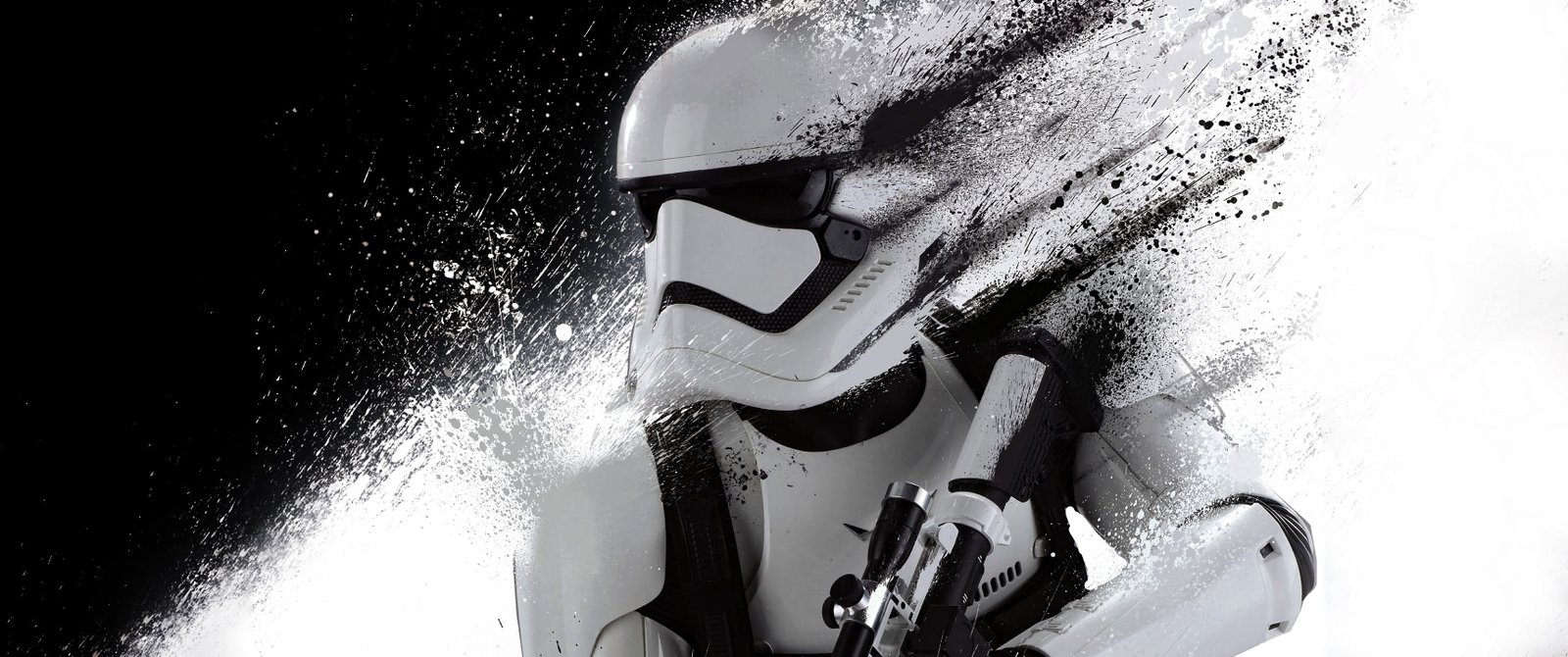 star wars multiple display dual monitors monochrome stormtrooper widescreen dualmonitor dualscreen 2k