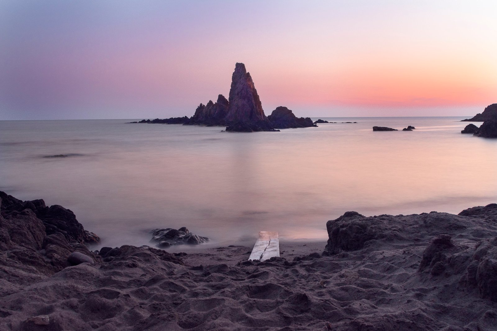 horizon shot sea sunset beach nature coastline rock Object 2k 4k 5k