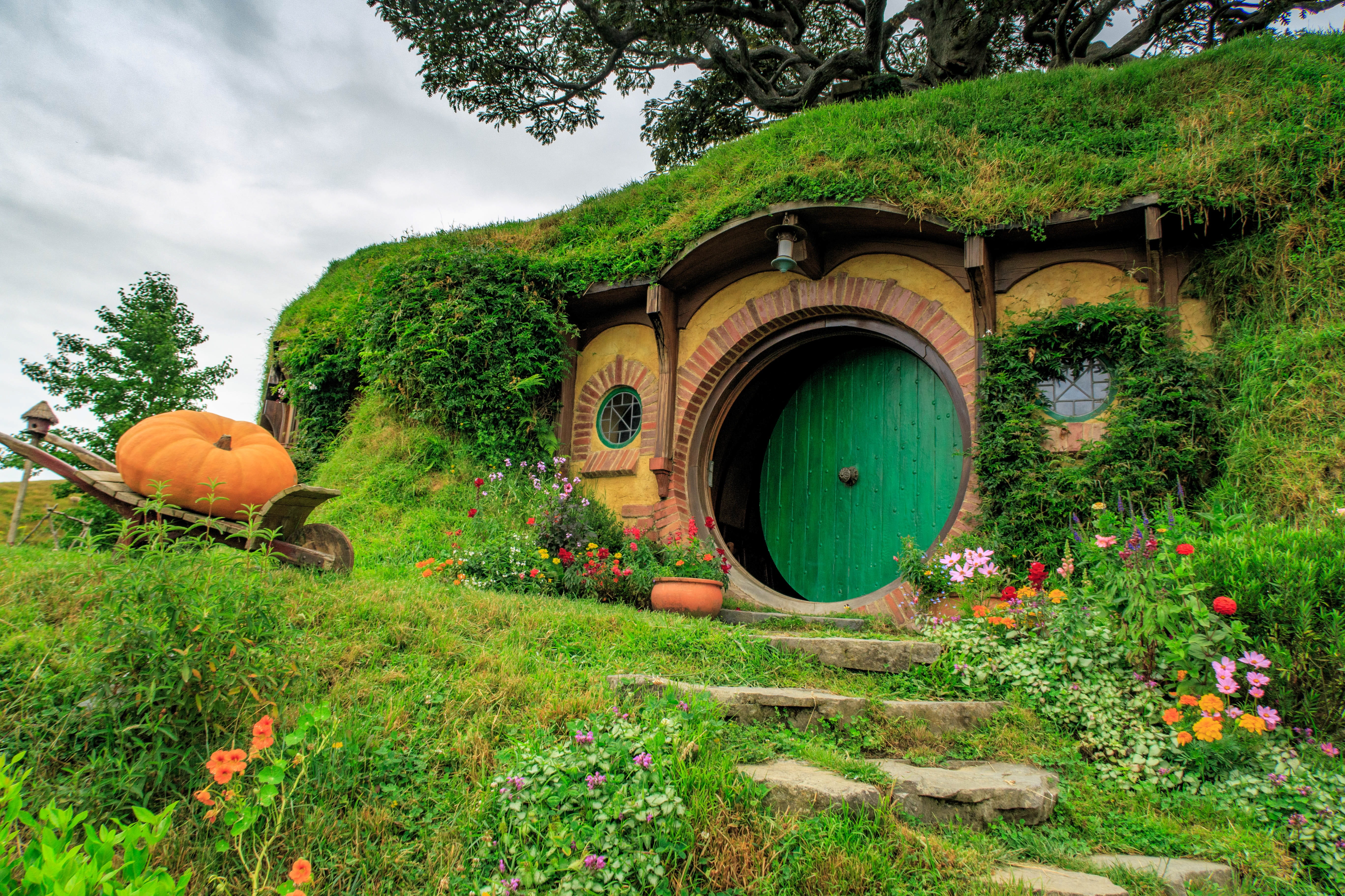 nature summer grass travel landscape hobbit movie set 2k 4k 5k