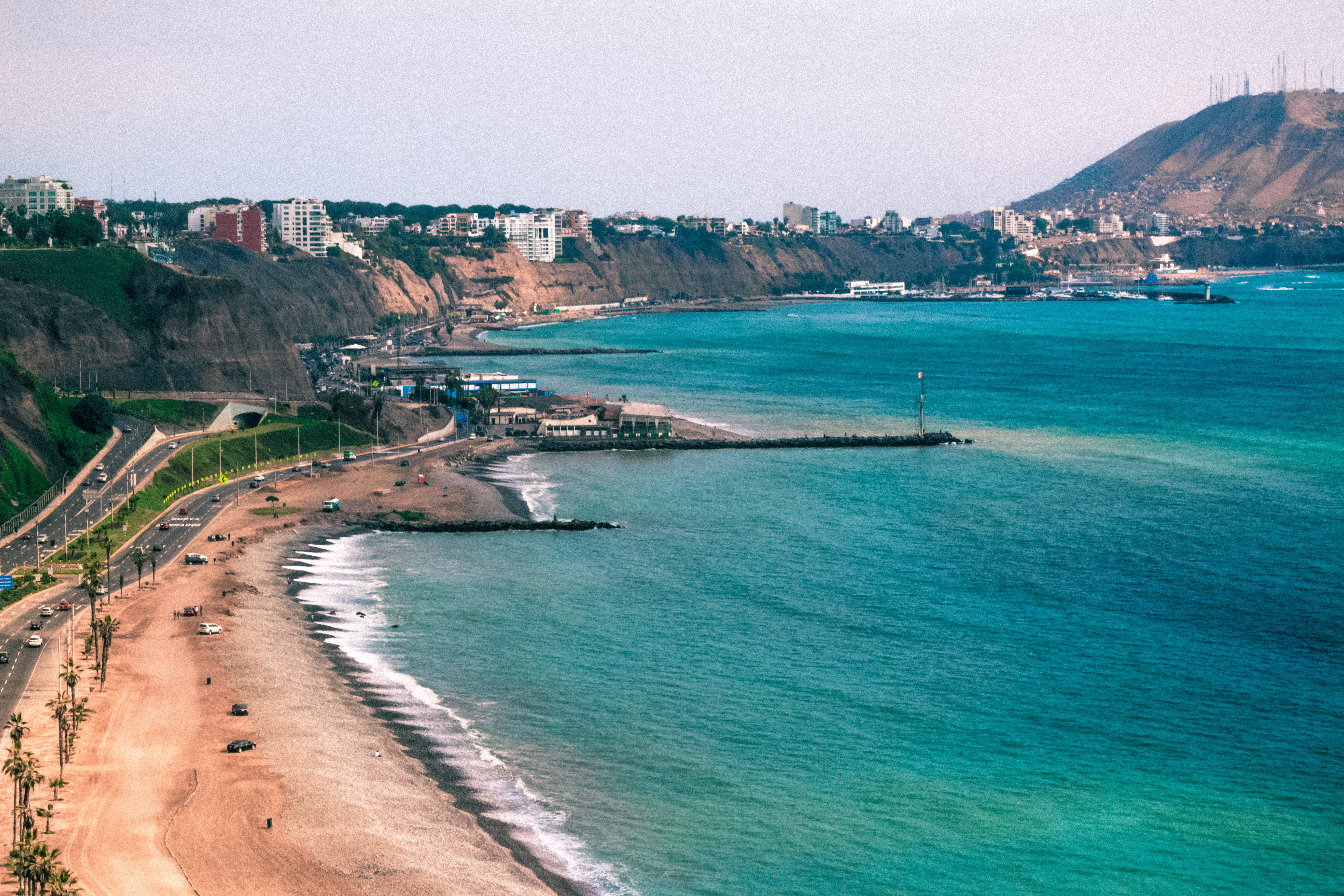 peru miraflores larcomar city sea dock beach summer 2k 4k 5k