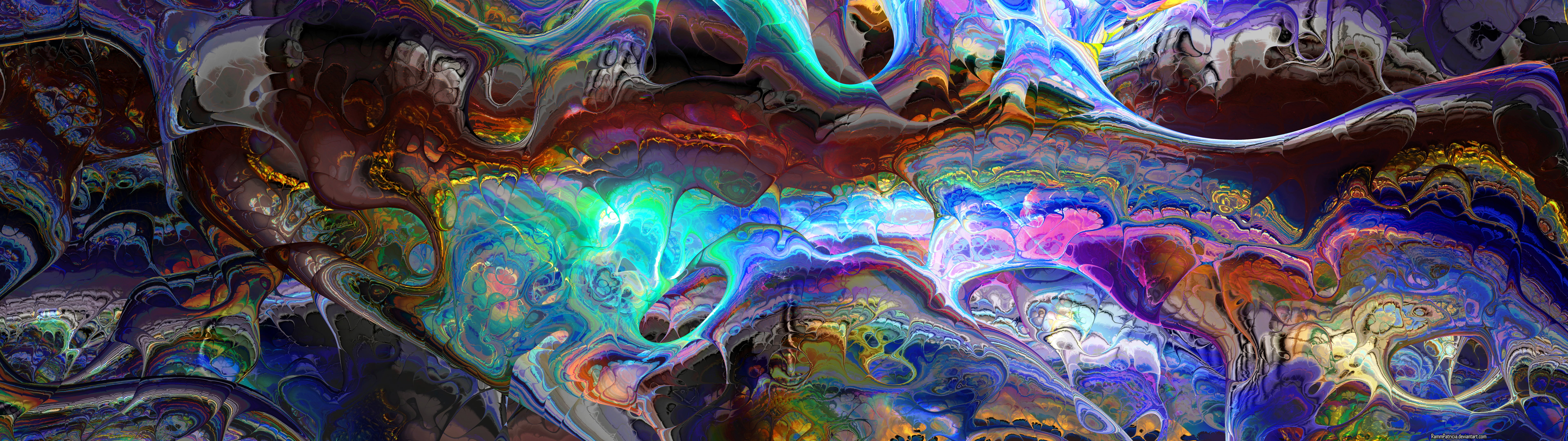 RammPatricia digital art abstract colorful multiple display 2k 4k 5k 8k