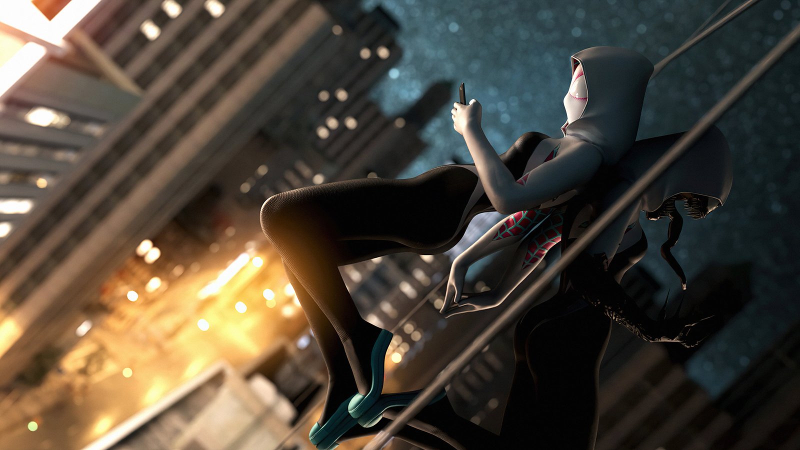 Gwen Stacy Venom marvel spiderman 2k 4k
