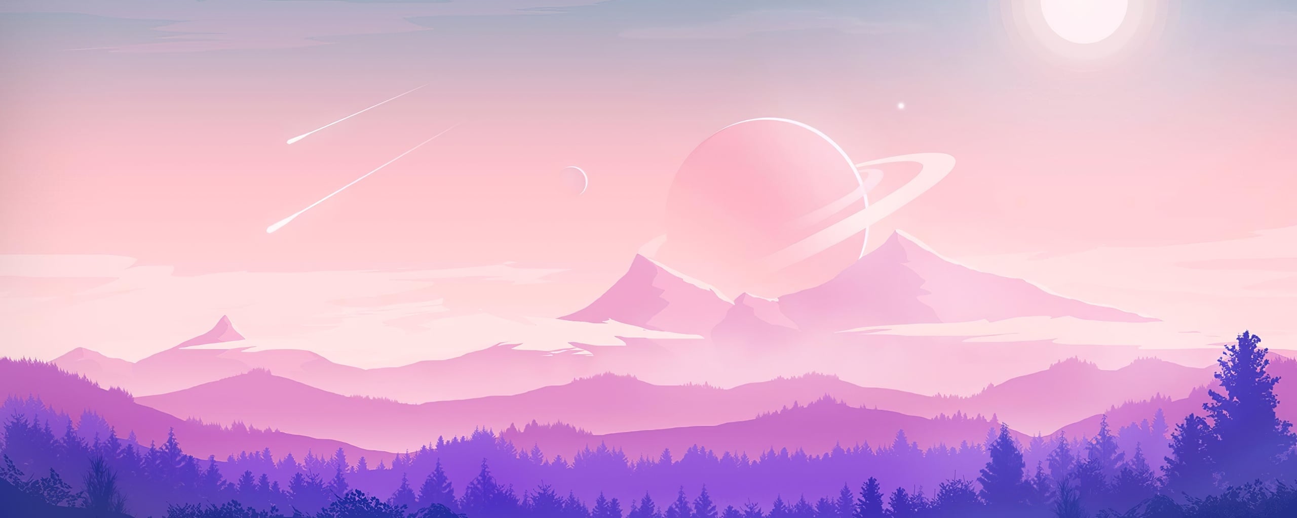 Alien Moon Nature minimalism 2k