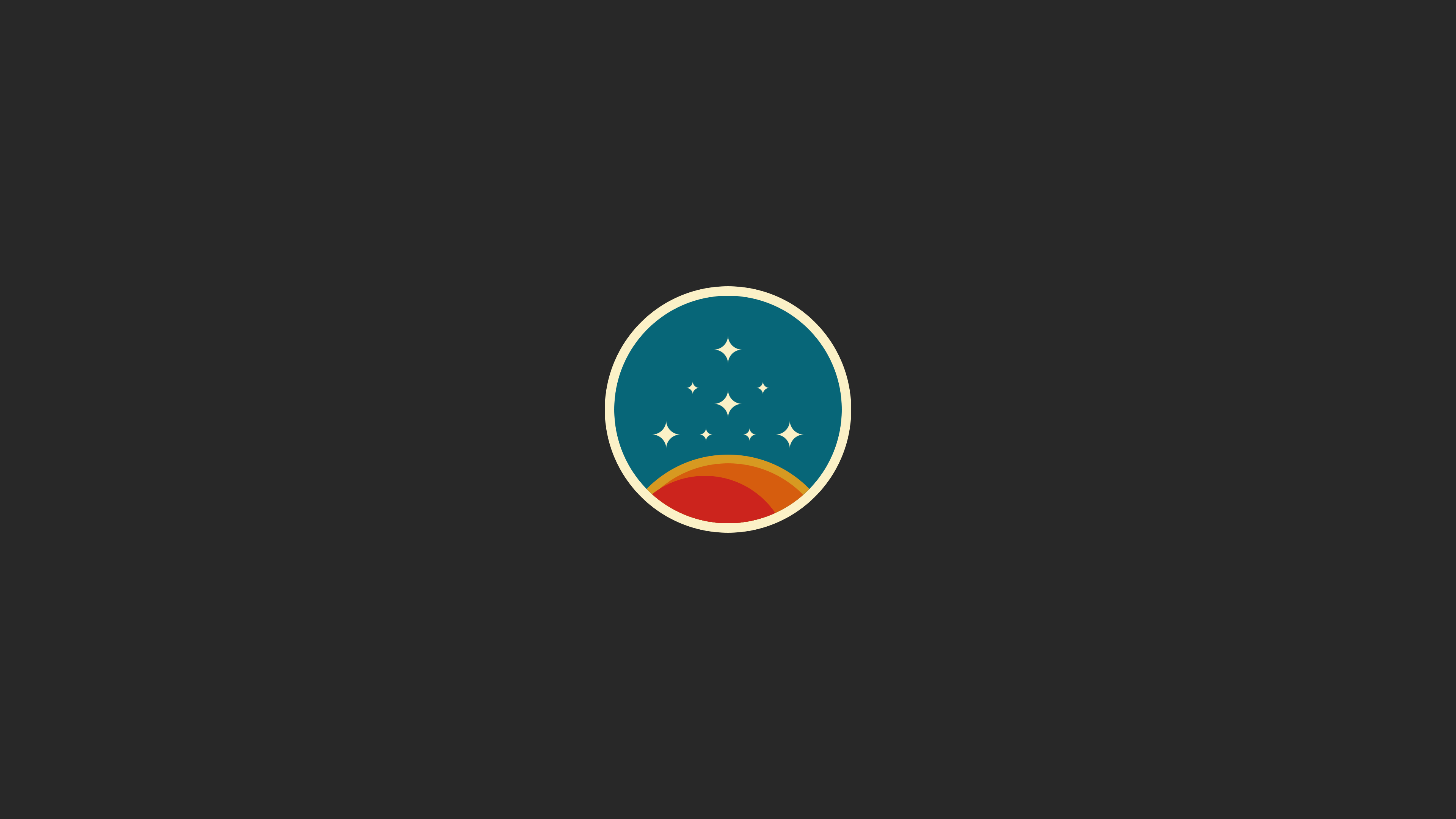 Starfield Constellation Logo Minimalist Gruvbox Edition OC 2k 4k