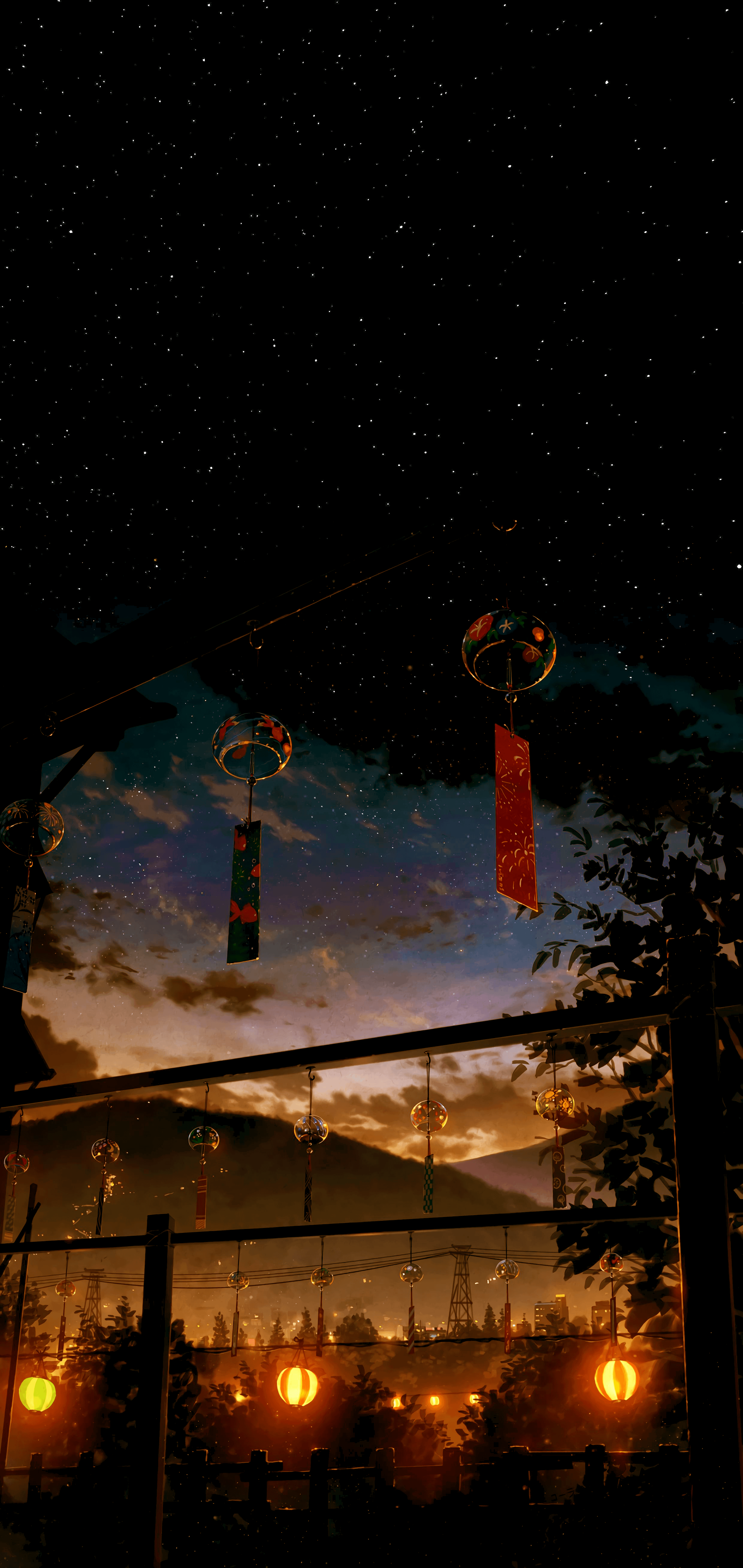 Soothing Night Radiance amoled wallpaper 4k 2k